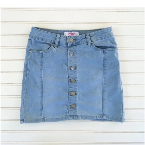 YMI Dresses & Skirts - YMI Light Blue Denim Jean Skirt